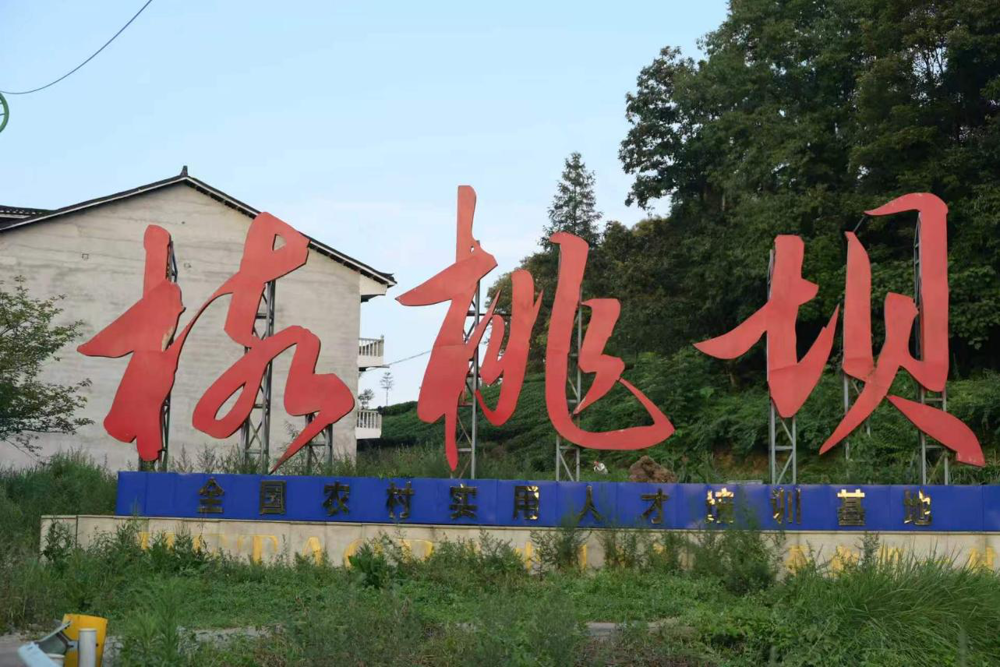 图4 图为抵达核桃坝｜实拍村口标志性村标