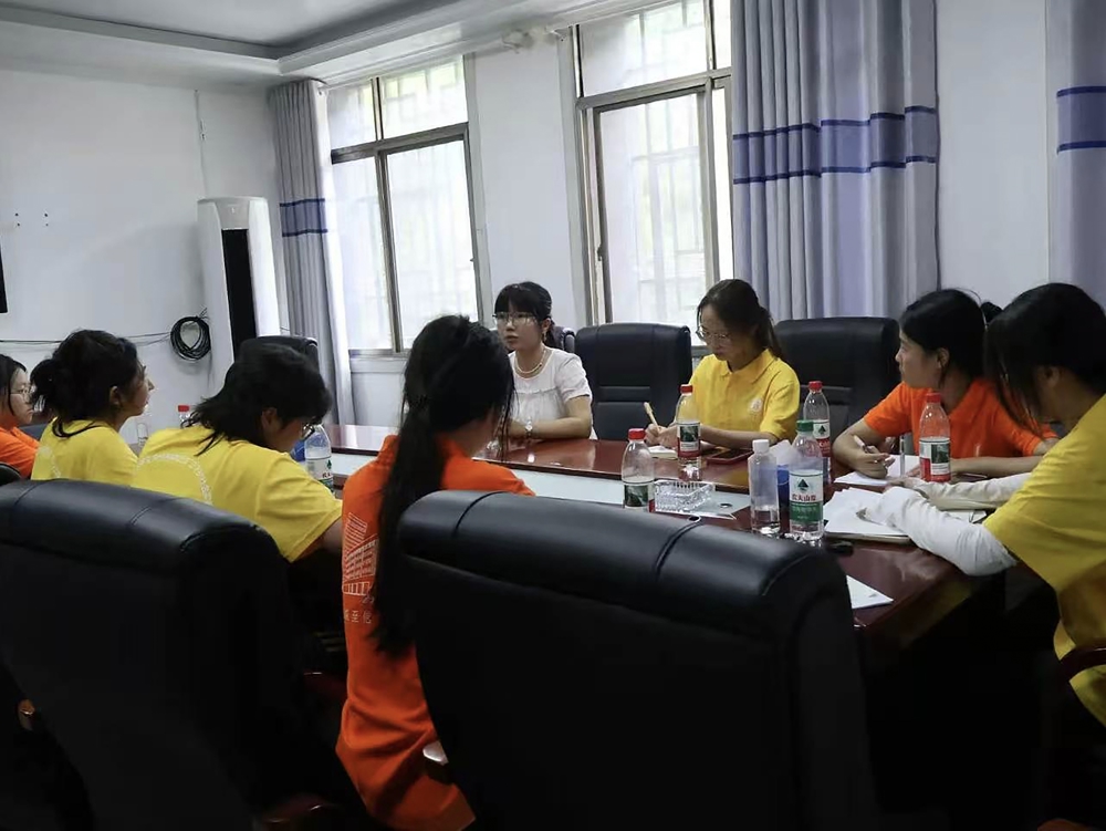 图11：图为实践团访谈丹口镇常务副镇长肖容